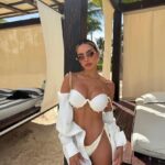 Vestido de Baño Marfil perlas